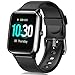 Smartwatch, 1.3 Zoll Touch-Farbdisplay Fitnessuhr, Fitness Tracker mit Schrittzähler, Pulsuhr, Schlafmonitor, Musiksteuerung, 10 Tagen Akkulaufzeit, GPS, 5TAM Wasserdicht, für Damen Herren Schwarz