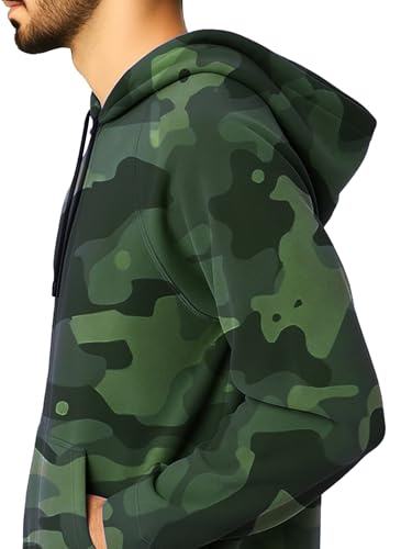 Image of Mens Zipper Hoodie Jacket Cotton Hooded Sweatshirt for Men Stylish Travel Wear Winter Outfit, Full Sleeve Fashion Dress for Man Casual Look
