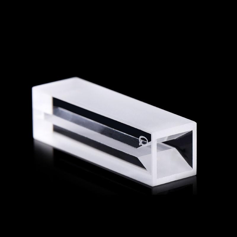Cubeta de microcuarzo con tapa: volumen de 700 ul, longitud de recorrido de 10 mm, compatible con espectrofotómetro UV-Visible