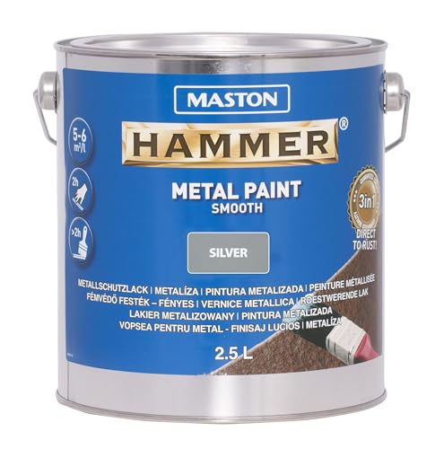 Maston Paint Hammer Smooth Silver 2.5l