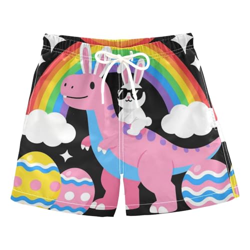 Maillot de bain enfant taille élastique anti-serrement imprimé cheval de fée