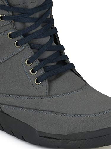 Image of Eego Italy Men's Premium High Top Boots (NR-6-GREY-10)