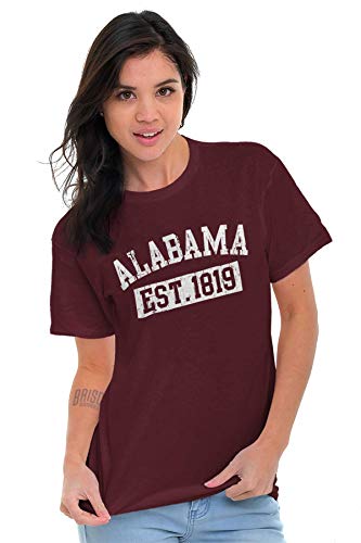 Vintage Alabama Distressed Athletic Graphic T Shirt Men Or Women Maroon #TOP4