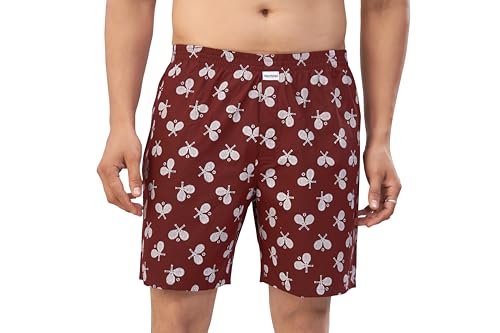 Image of Nermosa Men's Pure Cotton Printed Boxer Shorts - Soft, Breathable, All-Day Comfort (Pack of 3) | Boxers |