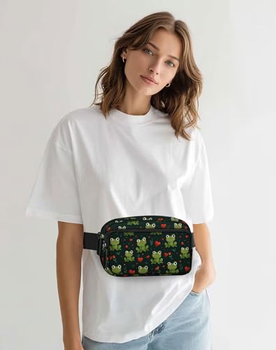 Image of Frog Fanny Pack Lightweight Belt Bag Fashion Waist Pouch | Waterproof, Crossbody Bags for Women, Sports, Running, Traveling, Hiking