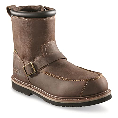 Guide Gear Uplander Men’s Side Zip Hunting Boots Waterproof Leather Shoes