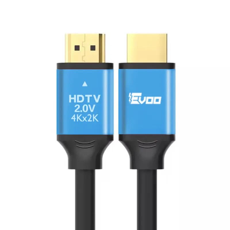 Evoo Ultra High-Speed HDMI-Kabel HDMI 2.0 (bis 18 Gb/s) – 4K @ 60 Hz & 3D – 24-Karat vergoldete Stecker – erhältlich in 5 m, 10 m und 20 m (5, meters)