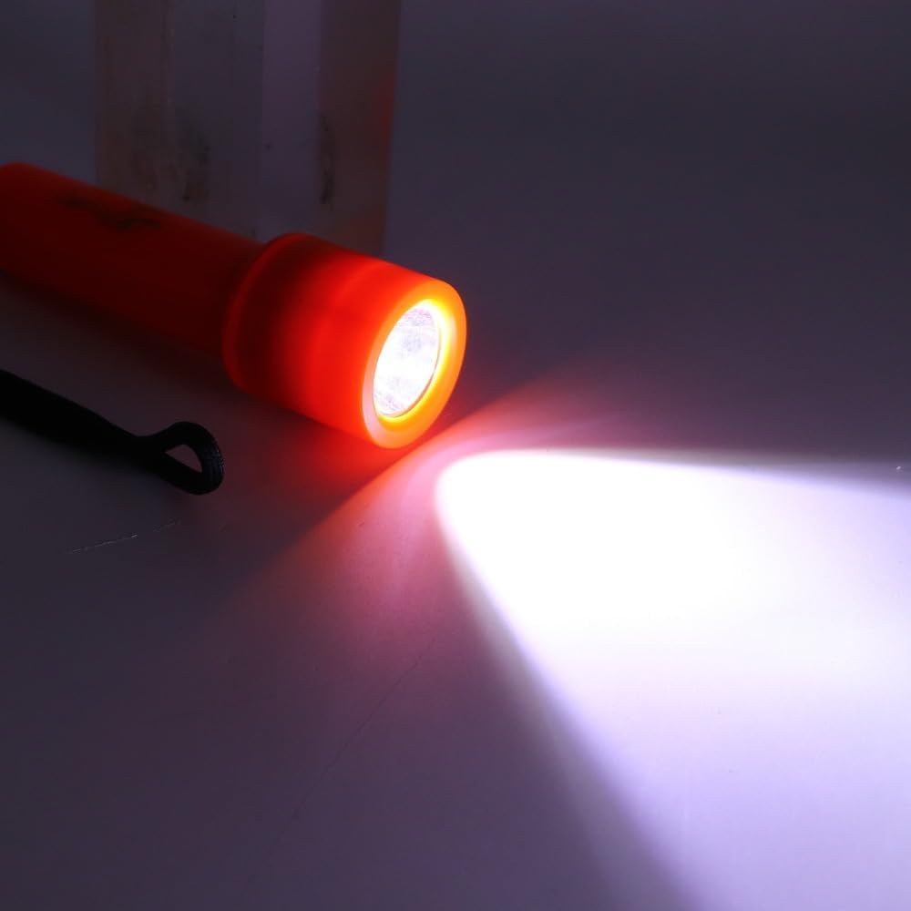 Water Proof ABS Strong Light Torch for Night Fishing, Dive Lamp with Wrist Strap for Deep Water Illumination and Emergency Lighting Activities
