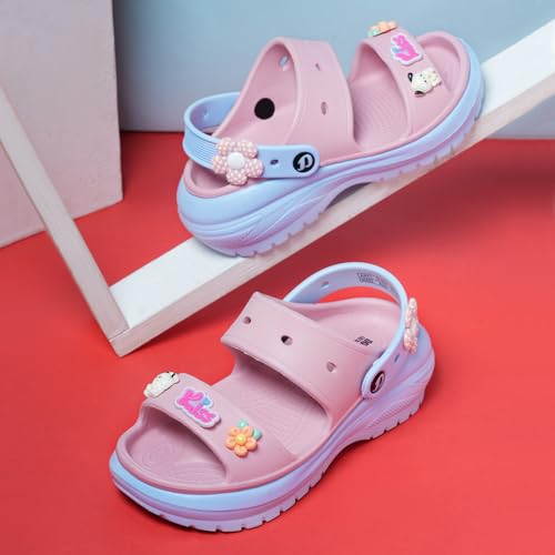 Image of DOCTOR EXTRA SOFT Women's Classic & Premium Casual Clogs /Sandals with Cute Charms for Adult | Comfortable & LightWeight| Stylish & Anti-Skid | Waterproof Everyday Cushion Slippers Girls /Ladies D-554