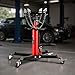 VEVOR 1/2Ton/1100lbs Capacity Hydraulic Transmission Jack, Car & Truck Compatible, 33.5-67 Inch Lift Range, 2-Stage Jack Stand with Foot Pedal, 360 Swivel Wheel, Red