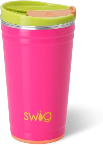 Vista 70 de Swig Life - Vaso aislado de 32 onzas, vaso de café de viaje con tapa, taza de café de viaje compatible con portavasos, de acero inoxidable con tapa