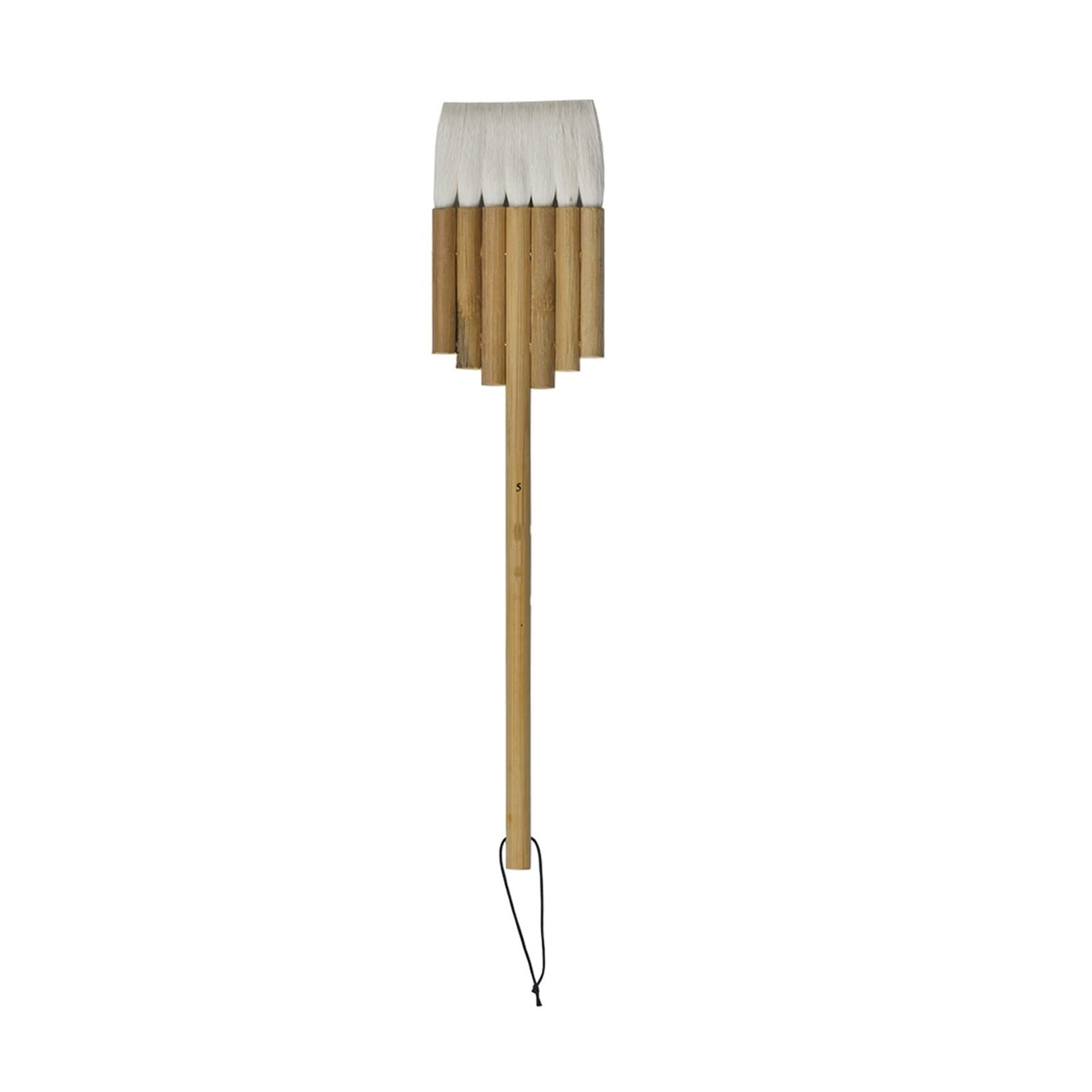 Malpinsel - 1PC Flacher Ziegenhaar-Bambusgriff Künstlerbedarf Aquarell-Künstlerpinsel (Color : Size5)
