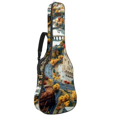 Sac pour guitare contre la pluie et l'humidité étanche avec poches de rangement 42.9 pouces