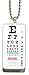 Jazzworks,LLC Vision Eye Chart Domino Necklace (DO-013)