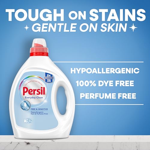 Persil Free &amp; Sensitive Laundry Detergent Liquid, 82.5 Fl Oz, 110 Loads, Unscented - image 2