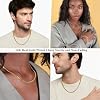 Avotto 14K Gold Plated Chain for Men 5mm Mens Gold Plated Chain Stainless Steel Cuban Link Chains Mens Necklace Jewelry Gifts for Him 18inch #1