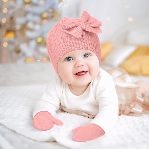 Image of SATINIOR 3 Set Toddler Hat Glove Set