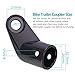 Erhigher Bike Trailer Hitch, Secure Quick Installation Reliable Attachment Bike Trailer Coupler Bike Trailer Attachment Bicycle Trailer Tractor Sets