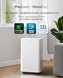 Pro Breeze® OmniDry 12L/Day Dehumidifier with Automatic Humidity Sensor & Display, 24Hr Timer, Laundry Drying, Continuous Drainage (White, 12 Litres + Smart App) - Image 2