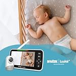 Snuza Looksi A1 Baby Monitor with Camera & Audio – 5” Screen, Cry Detection, Two-Way Talk, 300m Range, Secure No WiFi