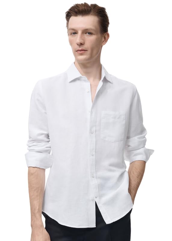 Image of Men Cotton Blend Full Sleeve Shirt Stylish Casual & Formal Wear Comfortable Regular Fit Office Shirt | Durable Everyday Wear for Men in Multiple Sizes & Colors