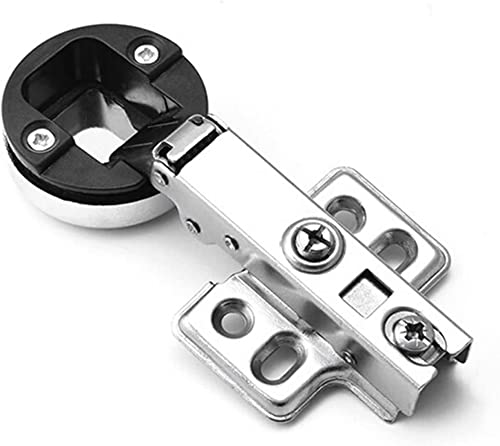 AMITVA 35 mm Lochdurchmesser, Glastür, leises Scharnier, DIY, Glastür, Weinschrank, Tür, Seitenwand, Glasverbindung, Hardware-Zubehör, Mittelbogen