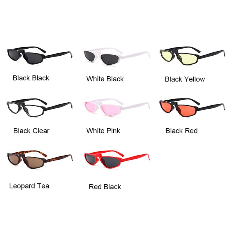 Vintage Rectangle White Sunglasses Womens Luxury Brand Small  display picture 2