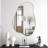 POZINO Gold Cloud Frameless Mirror
