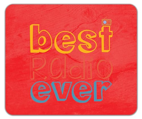 Shopagift Best Radio Ever Mouse Mat Pad Broadcasting Broadcast Station 24cm x 19cm