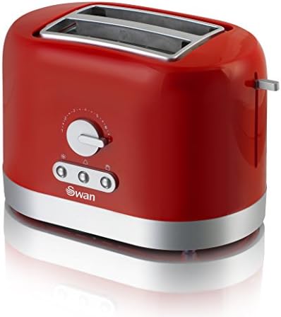 Swan 4 Slice Toaster, Grey, Variable Browning Control and Extra Long Slot: 25mm x 250mm, 1200W-1400W, ST10091GRYN