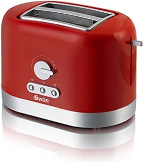 Swan 4 Slice Toaster, Grey, Variable Browning Control and Extra Long Slot: 25mm x 250mm, 1200W-1400W, ST10091GRYN