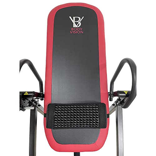 Body Vision - XL 3.65 - Xtra Long, Xtra Wide Inversion Table with Patented Acupressure Back Massage Lumbar Pad, Patented Ankle Safety & Security System, Red - Thumbnail 2