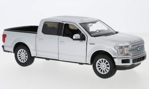 Motormax MOM79364SILVER Ford F-150 Limited Crew Cab, zilver, schaal ca. 1:27, 2019, kant-en-klaar model