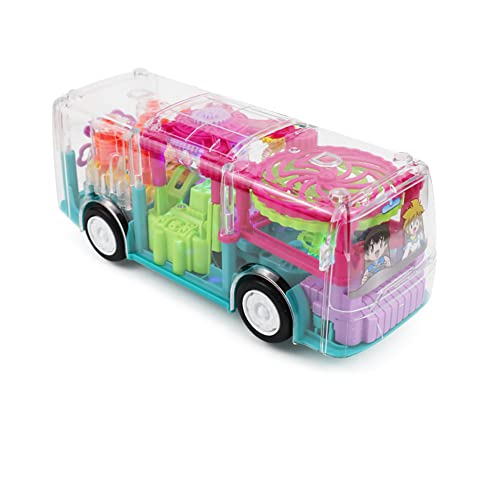Autito de Juguete Bus Mecánico Transparente miniatura 1