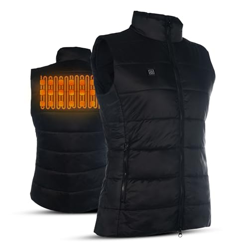 HKM Chaleco calefactable Cosy | Chaleco térmico para hombre y mujer | Chaleco calentado con forro polar cálido | Distribución uniforme y eficiente del calor | Chaleco Mujer | Chaleco Hombre | Chaleco
