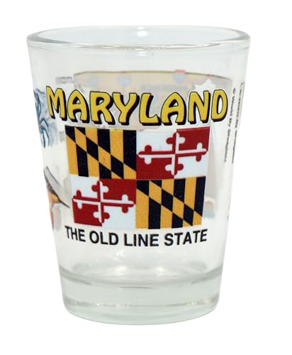 Maryland The Old Line State All-American Collection Shot Glass