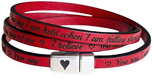 Personalized Wrap Leather Bracelet For Women Custom Inspirational Text Song Lyrics Bible Verse Engraved #TOP23