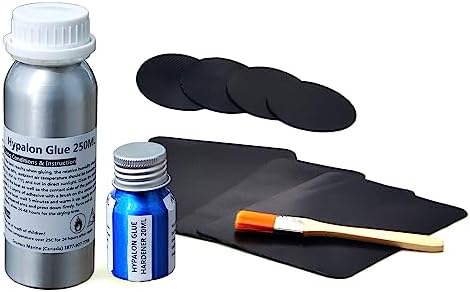 Seamax Commerical Grade 2 Parts 250ml Marine Adhesive Hypalon Inflatable Boats, Sealed in Aluminum Bottles for Long Term Storage and Best Result