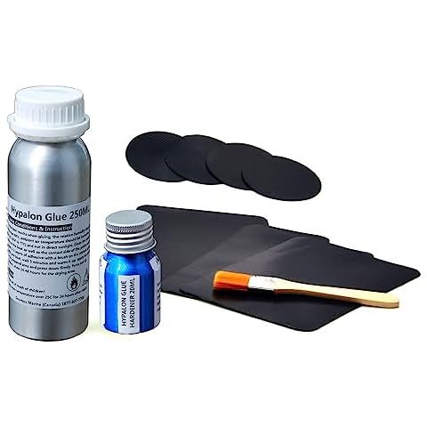 Seamax Commerical Grade 2 Parts 250ml Marine Adhesive Hypalon Inflatable Boats, Sealed in Aluminum Bottles for Long Term Storage and Best Result Cover