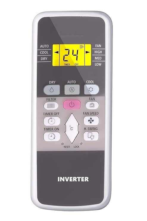 Image of KPDP Original Ac Remote Compatible for HITACHI Ac Remote 1.5 Ton 3 Star Inverter Split AC, Model 2021 (RSQG318HEEA, White) with Backlight 1 Years Warranty