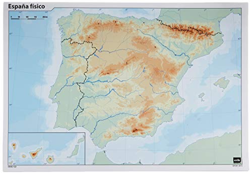 GRUPO ERIK EDITORES, S.L. - Pack mapas mudo é Espanha 5 Grupo Erik branco e celeste