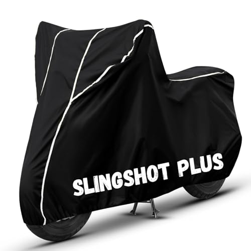 Image of Bike Cover for Slingshot Plus 100% Waterproof, Dustproof & Scratch Resistant| Fully Bottom Elastic UV Resistant Heavy Duty Body Cover | All Weather Outdoor Use