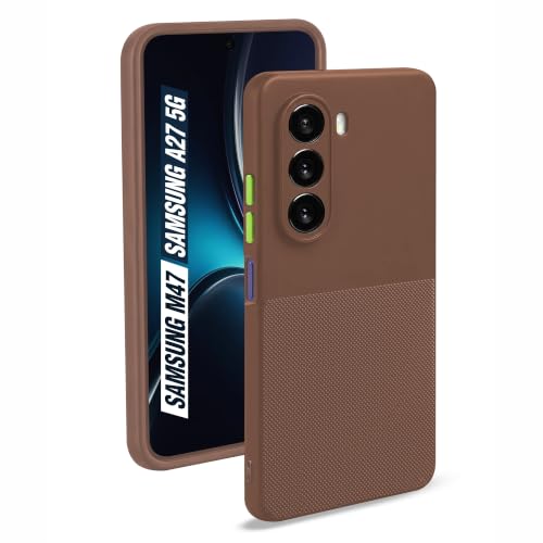 Image of AIBEX Premium Back Cover Case Compatible for Samsung F70 Pro 5G / Samsung M47 5G / Samsung A27 5G| Scratch & Drop Tested Shockproof Matte Texture Case with Soft Microfibre Lining | Slim Fit Cover