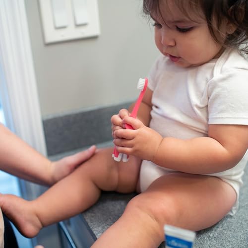 Dr. Brown's Infant-to-Toddler Toothbrush, Pink - Image 10 thumbnail