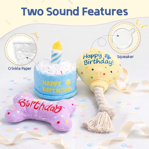 Set de Juguetes de Peluche para Perro 3 Piezas miniatura 4