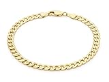 Carissima Gold Pulsera unisex con oro 9 K (375), 21.5 cm
