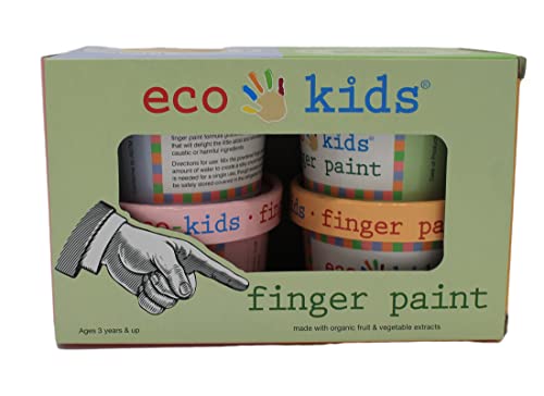 Eco Kids Veggie Finger Paint Made With Non Gmo Organic Veggies And Fruits /Finger Painting For Toddlers/Easy Clean Fingerpaint/Washable Finger Paint/Non Toxic Paint For Toddlers Washable W Apron By Ds Bundles #TOP3