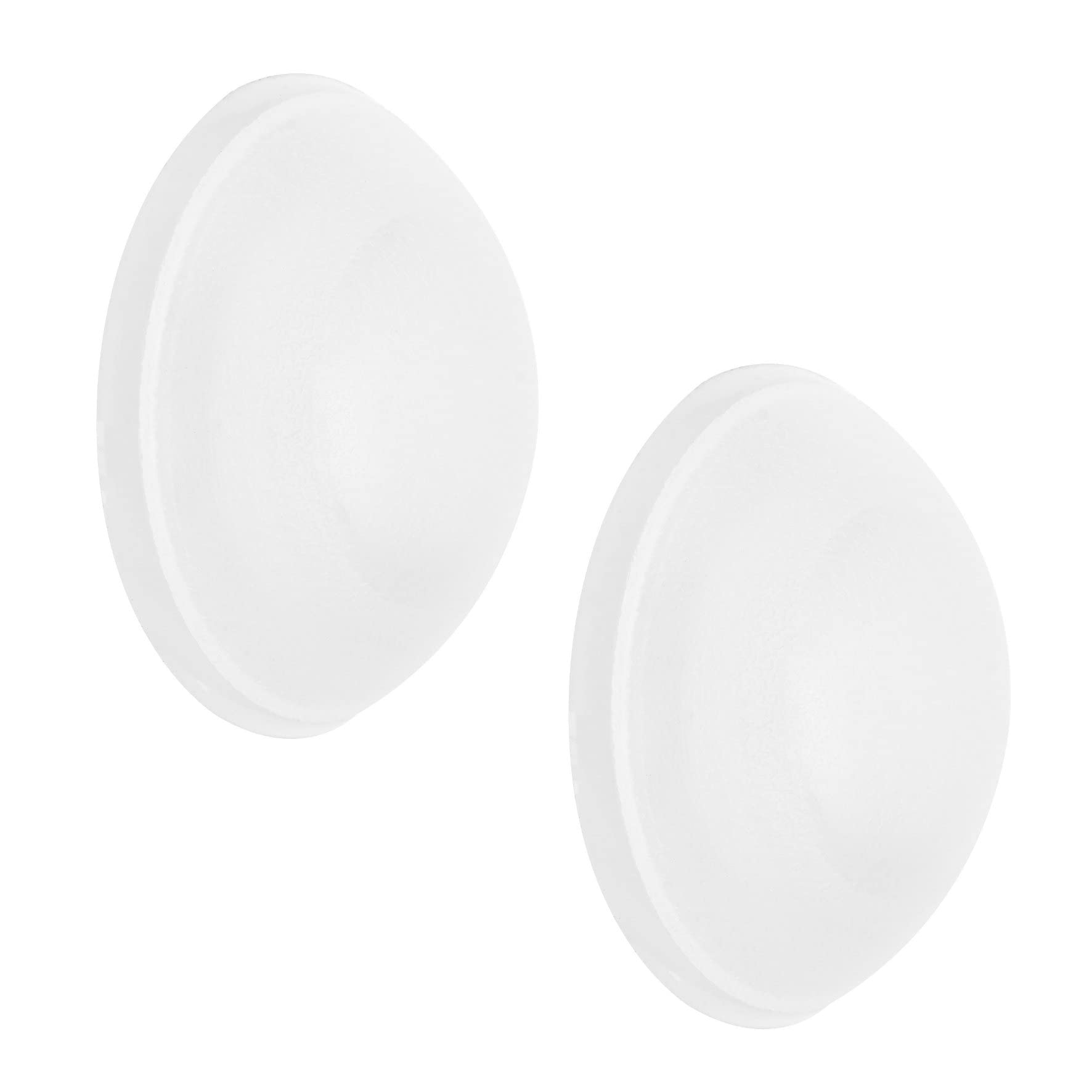 Wagner White Satinised Door Buffer Screw Or Glue Satined 2Pcs. Set - Ø 40 X 12 Mm, Stroke Bumper Made Of High Class Synthetic, To Be Screwed Or Glued On Walls - 15234112