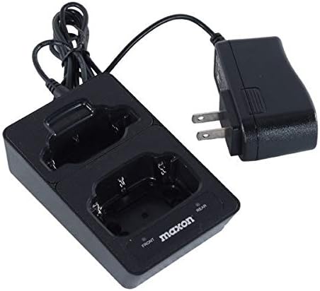 Maxon TA-800LA Single Slot Rapid Desktop Charger with Extra Battery Slot for Maxon TecNet TP-5116 TP-5416 TP-8102 TP-8402 TP-8102R and TP-8402R Two Way Radios