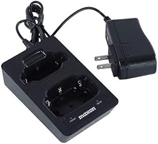 Maxon TA-800LA Single Slot Rapid Desktop Charger with Extra Battery Slot for Maxon TecNet TP-5116 TP-5416 TP-8102 TP-8402 TP-8102R and TP-8402R Two Way Radios